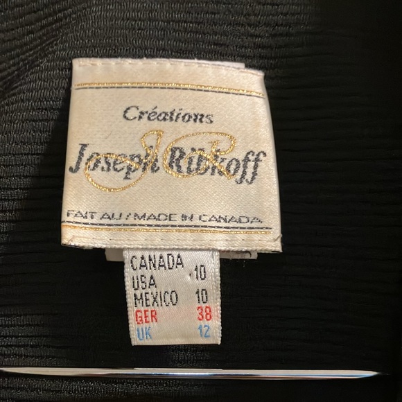 Joseph Ribkoff faux fur trim tailored cardigan blazer size US 10 - Picture 6 of 10